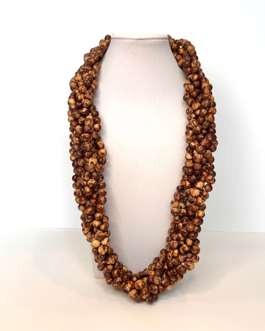 Twisted Açaí Seeds Necklace |Sustainable Amazonian Jewelry