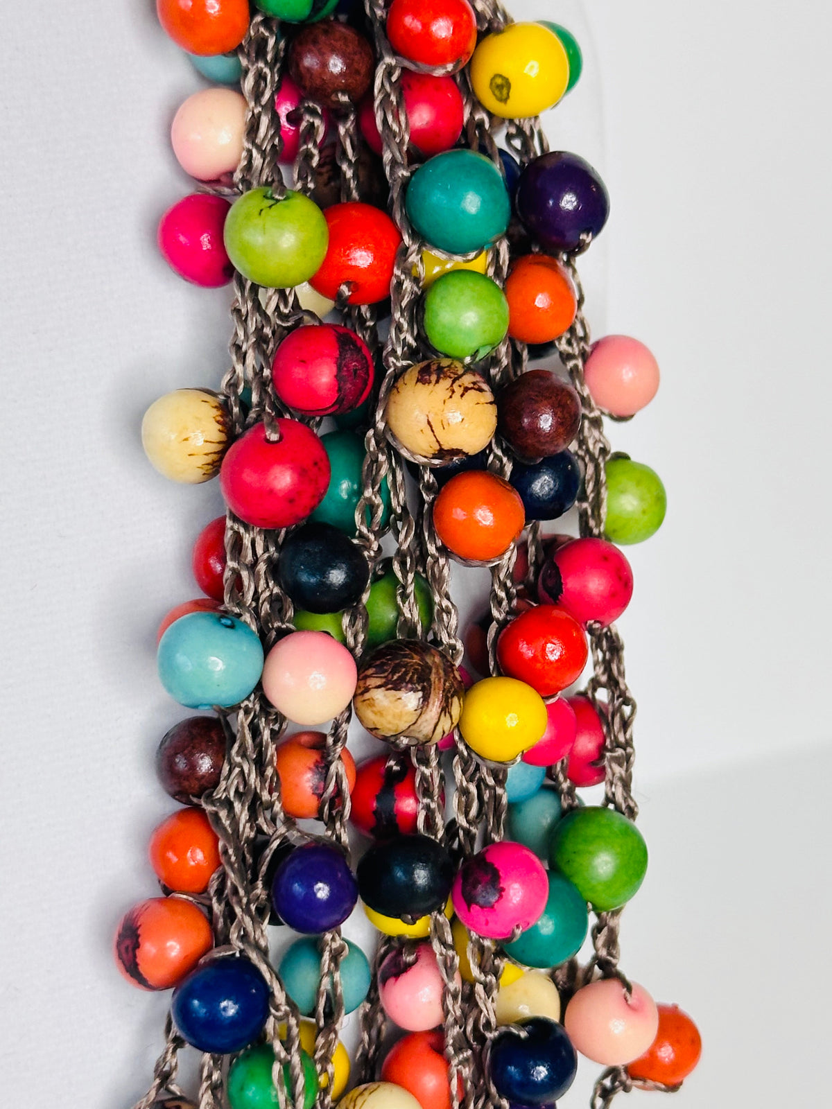 Jatobá & Açaí Seed Crochet Necklace