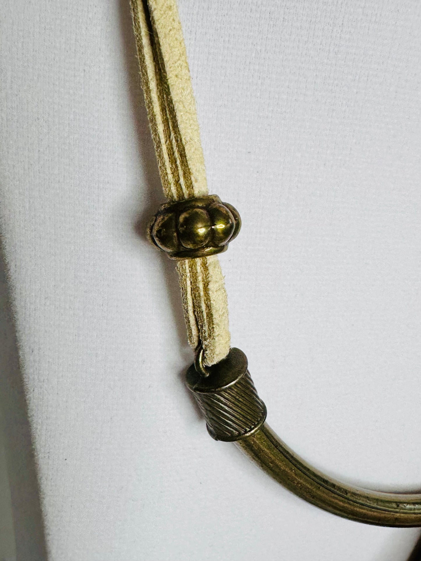 Turquoise Tooth Necklace – Eco- Reclaimed Wood & Leather