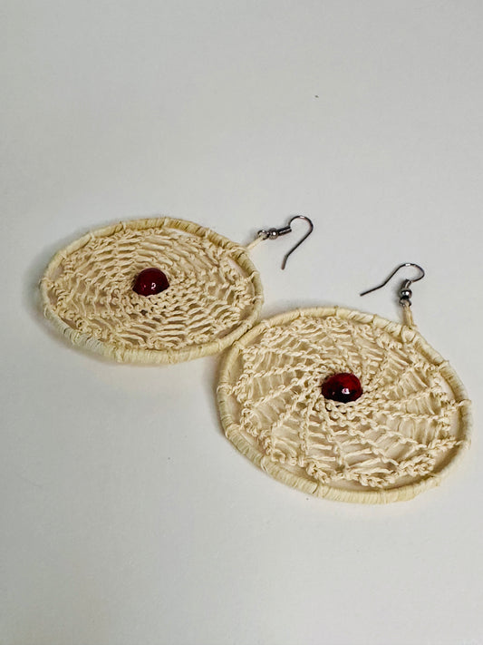 Tucum Earrings – Eco-Friendly Açaí Seeds & Tucum Fiber | Lightweight & Stylish Jewelry