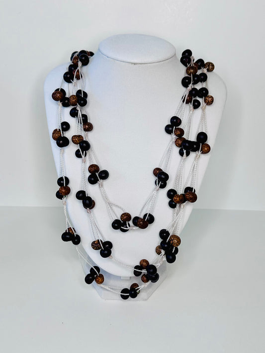 Amazon Açaí Seeds Necklace - Eco-Friendly & Handcrafted Jewelry