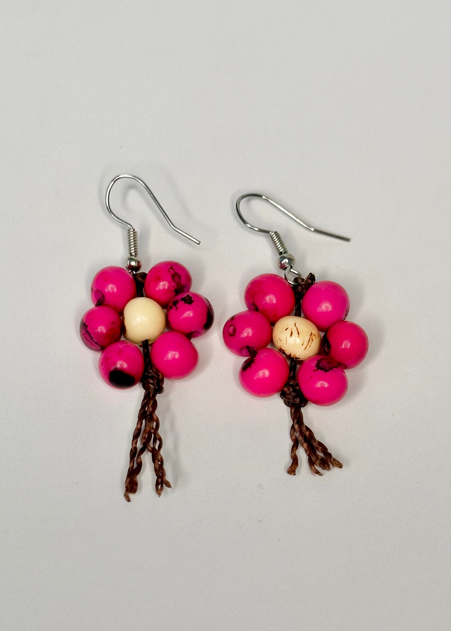 Blooming Açaí Seed Jewelry Set – Handcrafted Floral Necklace & Earrings | Sustainable Amazon Design- detail2