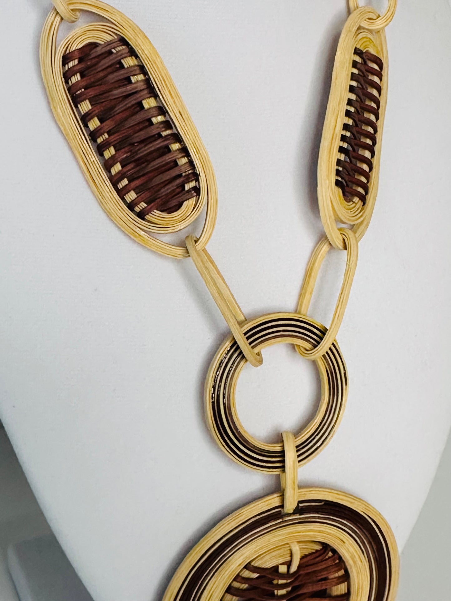 Piassava Necklace – Handcrafted with Natural Fibers | Stylish & Eco-Friendly Jewelry 1