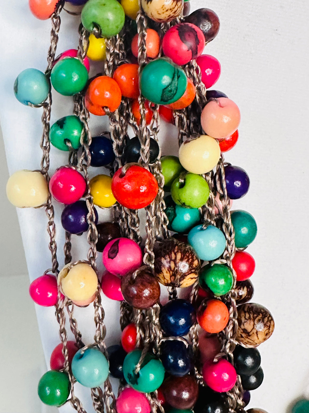 Jatobá & Açaí Seed Crochet Necklace