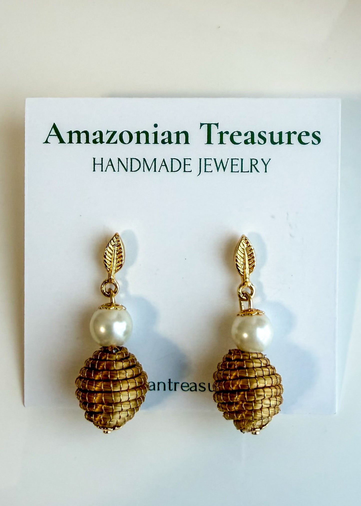 Pearl Dourada Set – Golden Grass & Pearl Jewelry