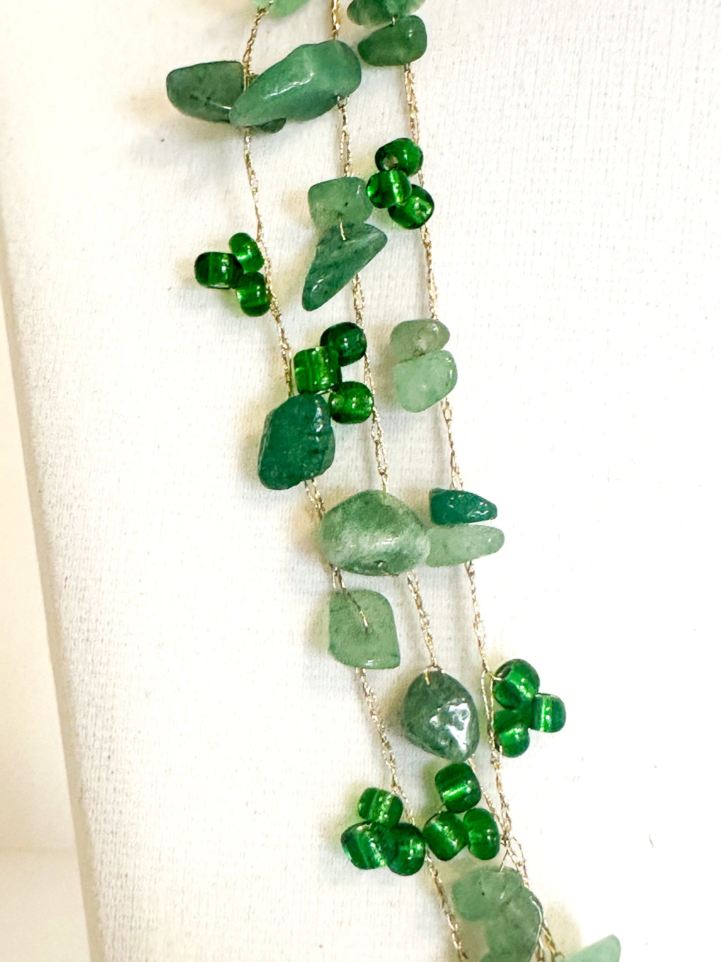 Golden Thread Gemstone & Glass Bead Set – Echoes of Brazil