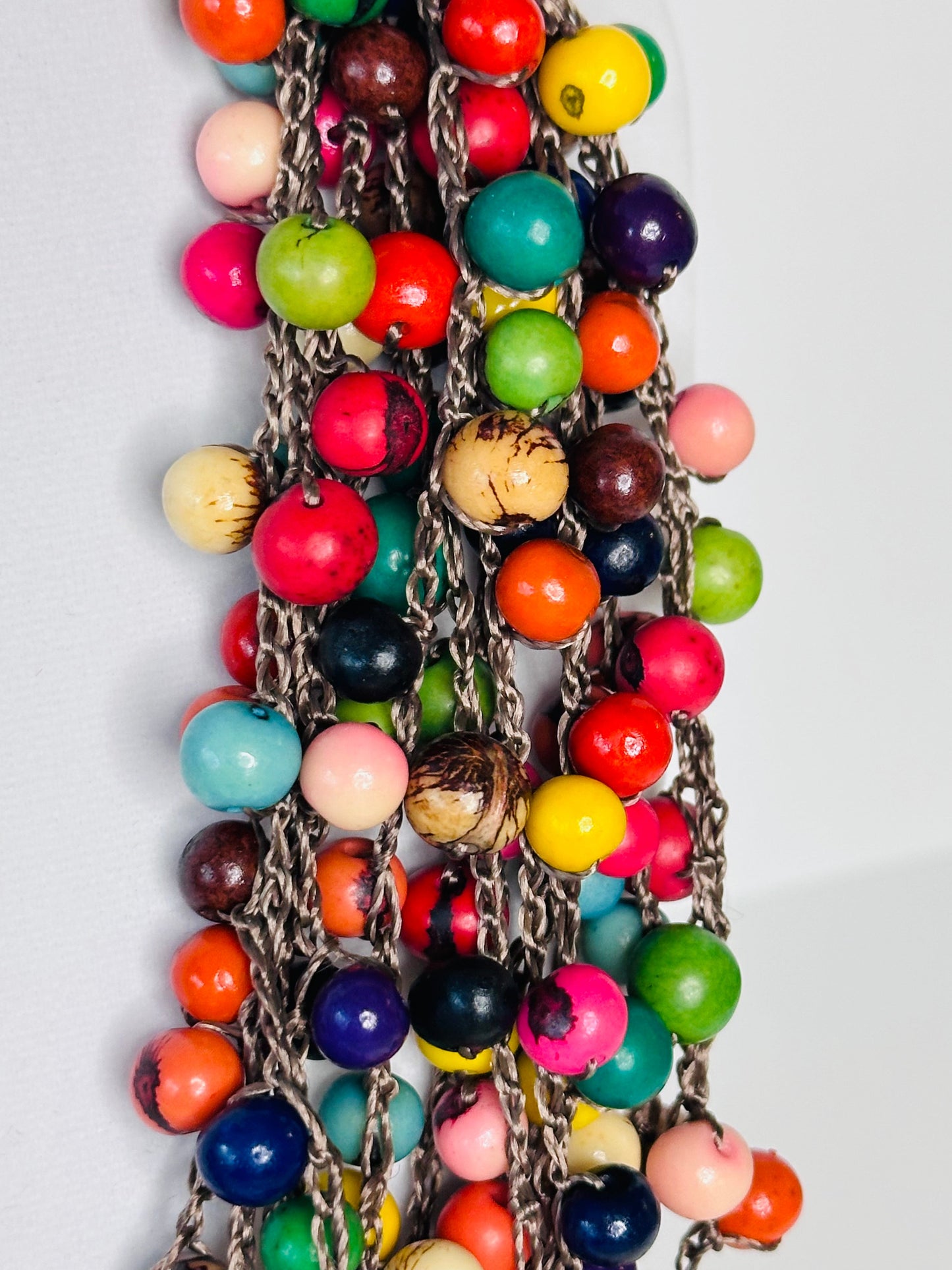 Jatobá & Açaí Seed Crochet Necklace
