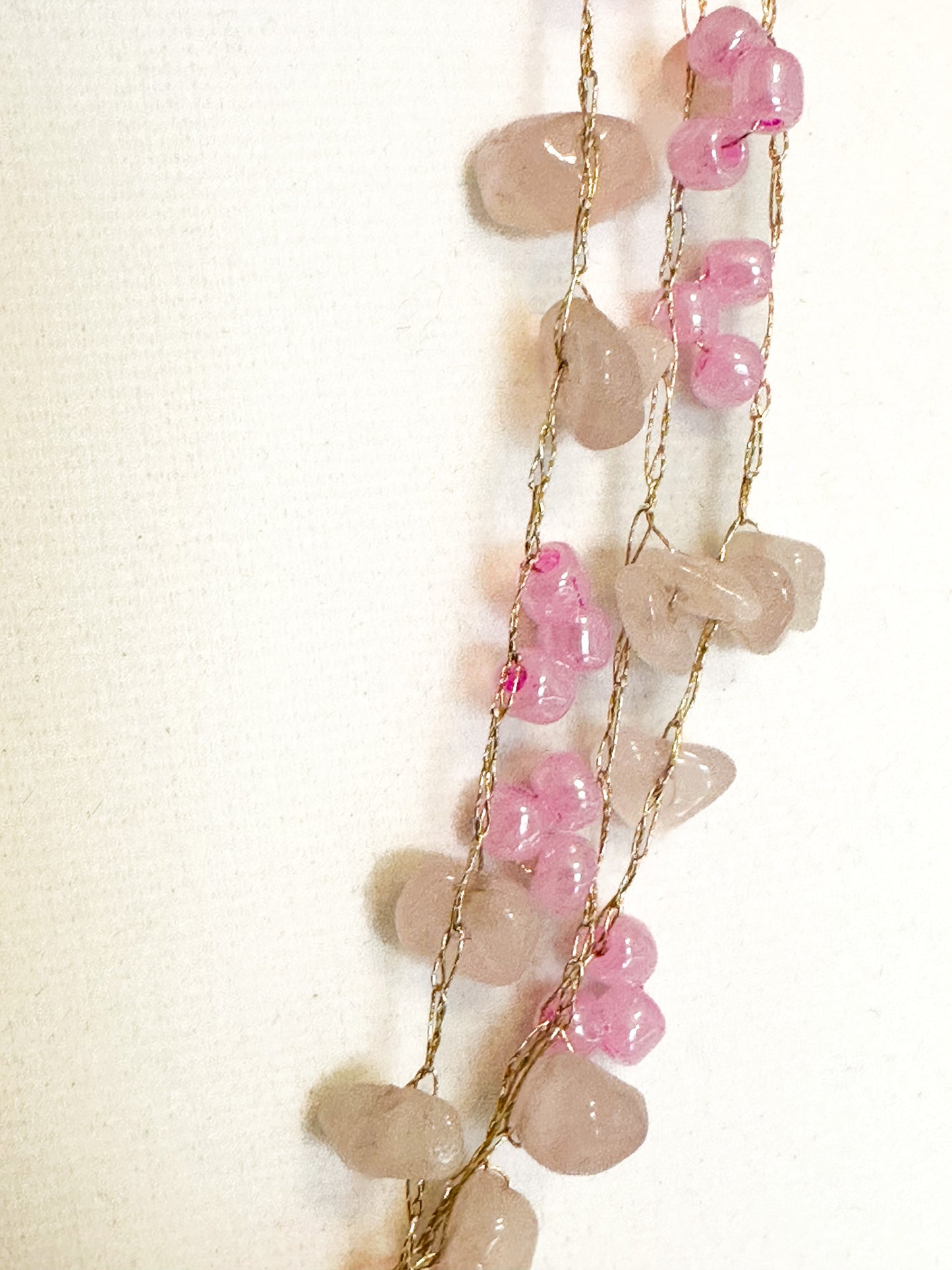 Golden Thread Gemstone & Glass Bead Set – Echoes of Brazil