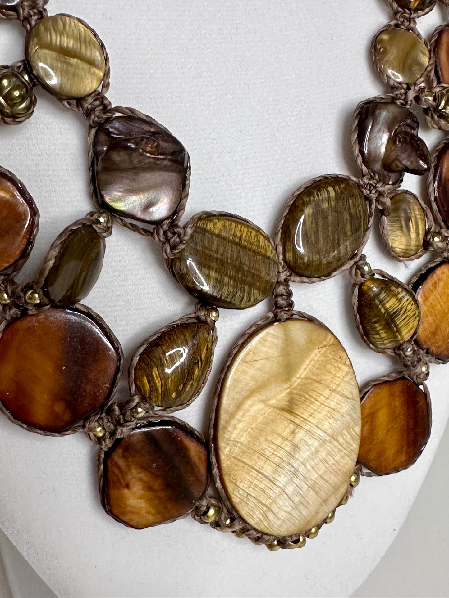 Tiger-eye Stone Necklace