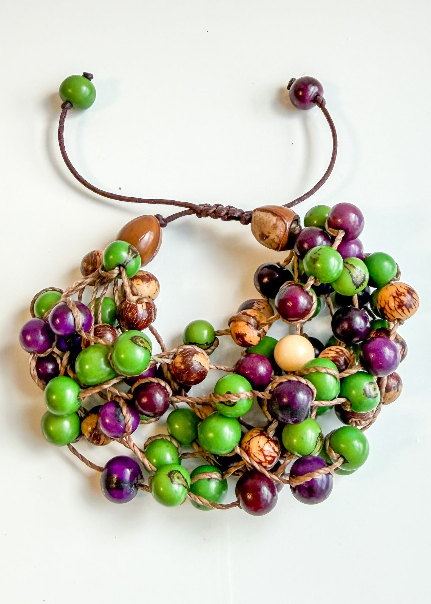 Açaí Abundance Bracelet – Handcrafted Brazilian Seed Jewelry