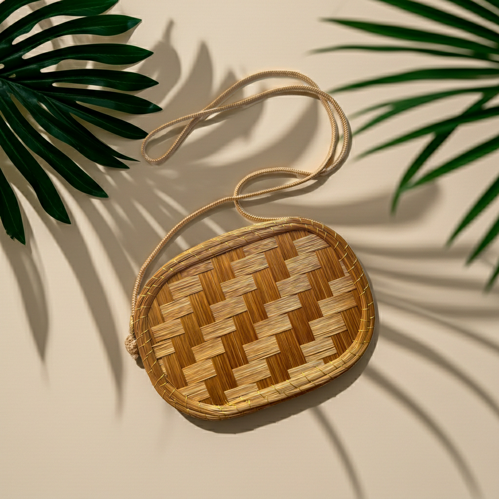 Capim Dourado Crossbody Bag – Quilombola Golden Grass