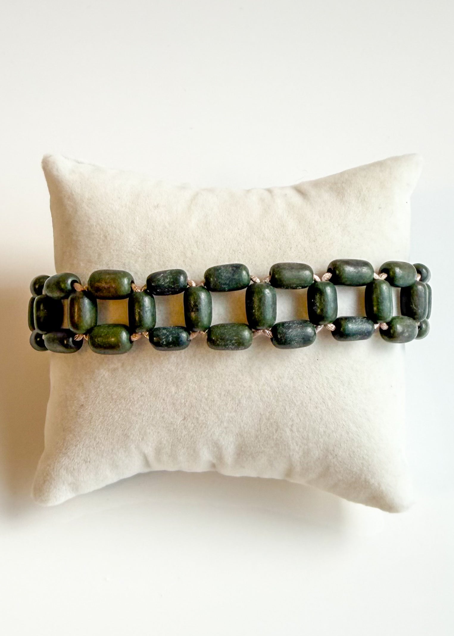 Açaí Mosaic Bracelet handmade in Brazil with acai seeds
