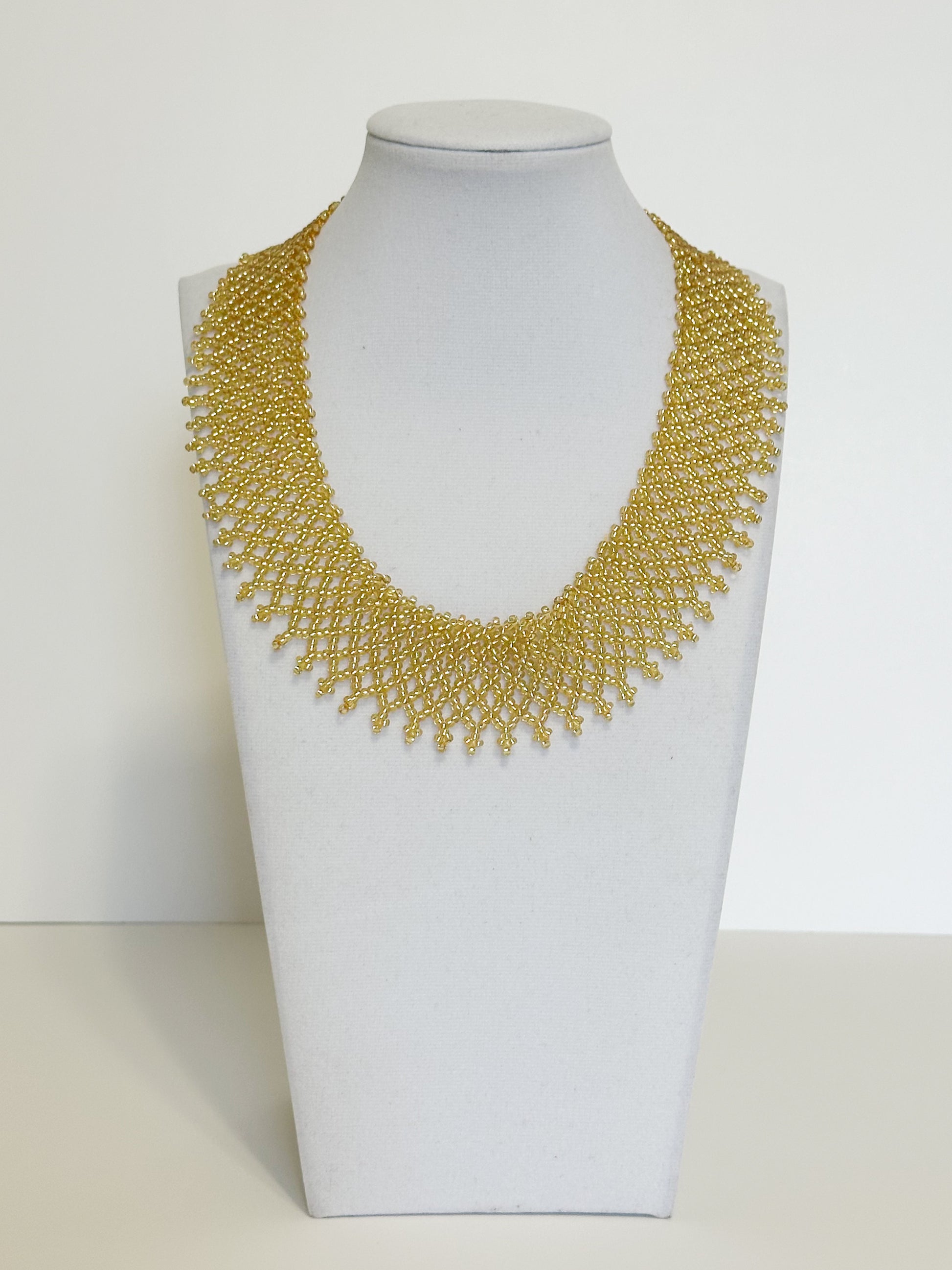 Borari Indigenous beaded collar necklace handcrafted with glass beads by Amazon artisans.