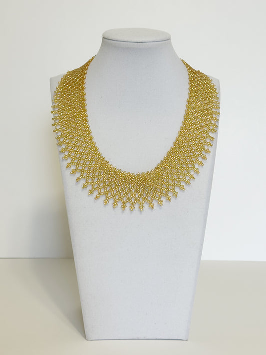 Borari Indigenous beaded collar necklace handcrafted with glass beads by Amazon artisans.