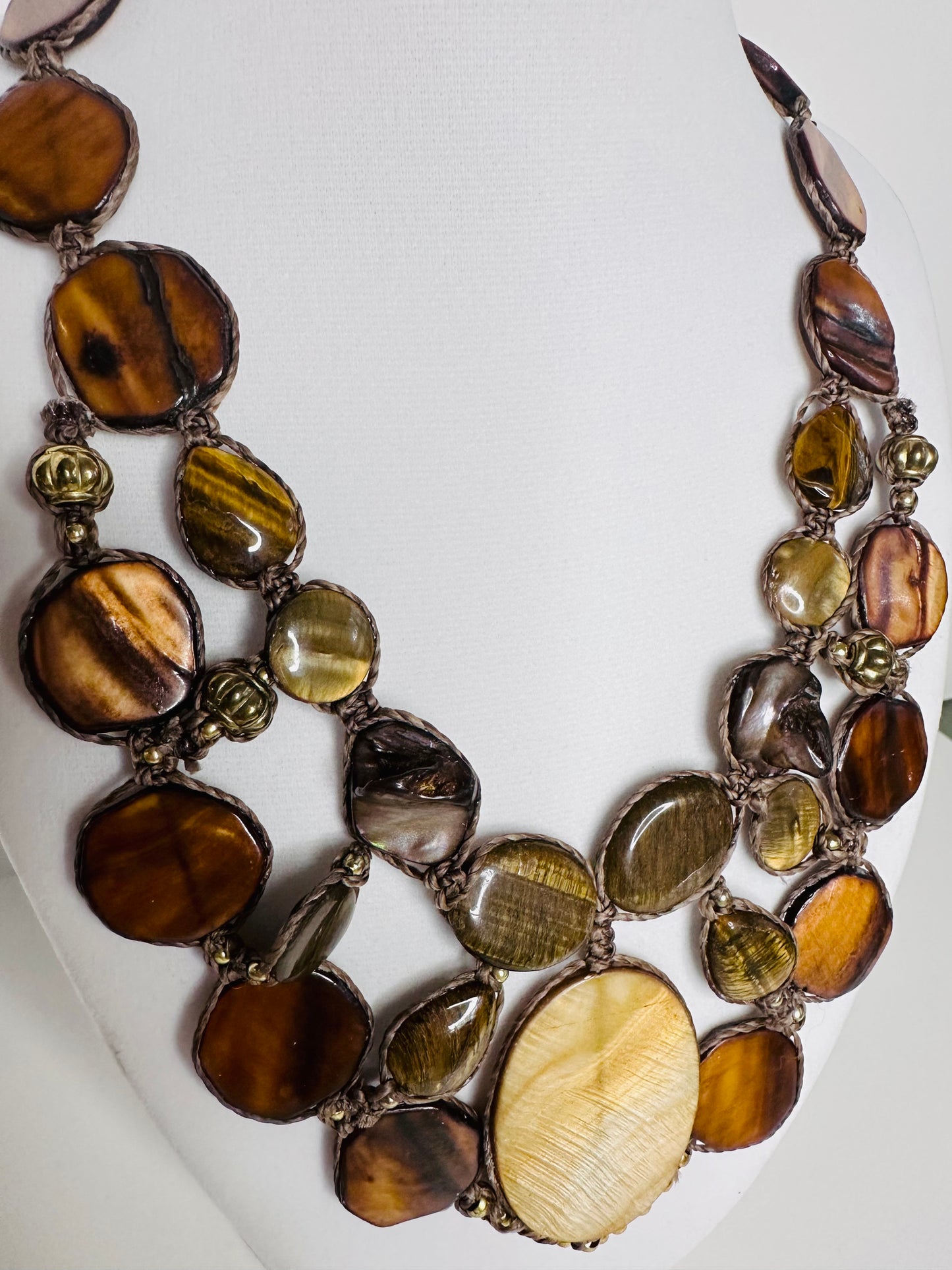 Tiger-eye Stone Necklace