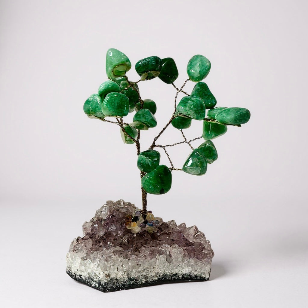 Amethyst Base Gemstone Bonsai Tree