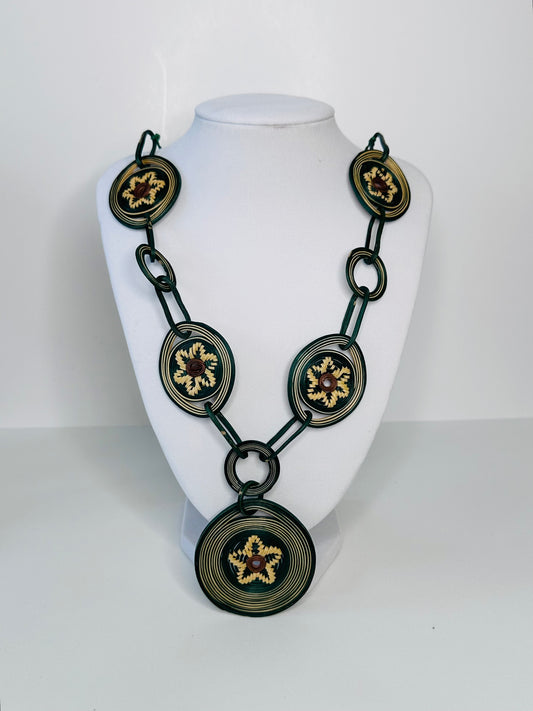 Piassava Necklace – Handcrafted with Piassava & Cipó Titica for Sustainable Elegance