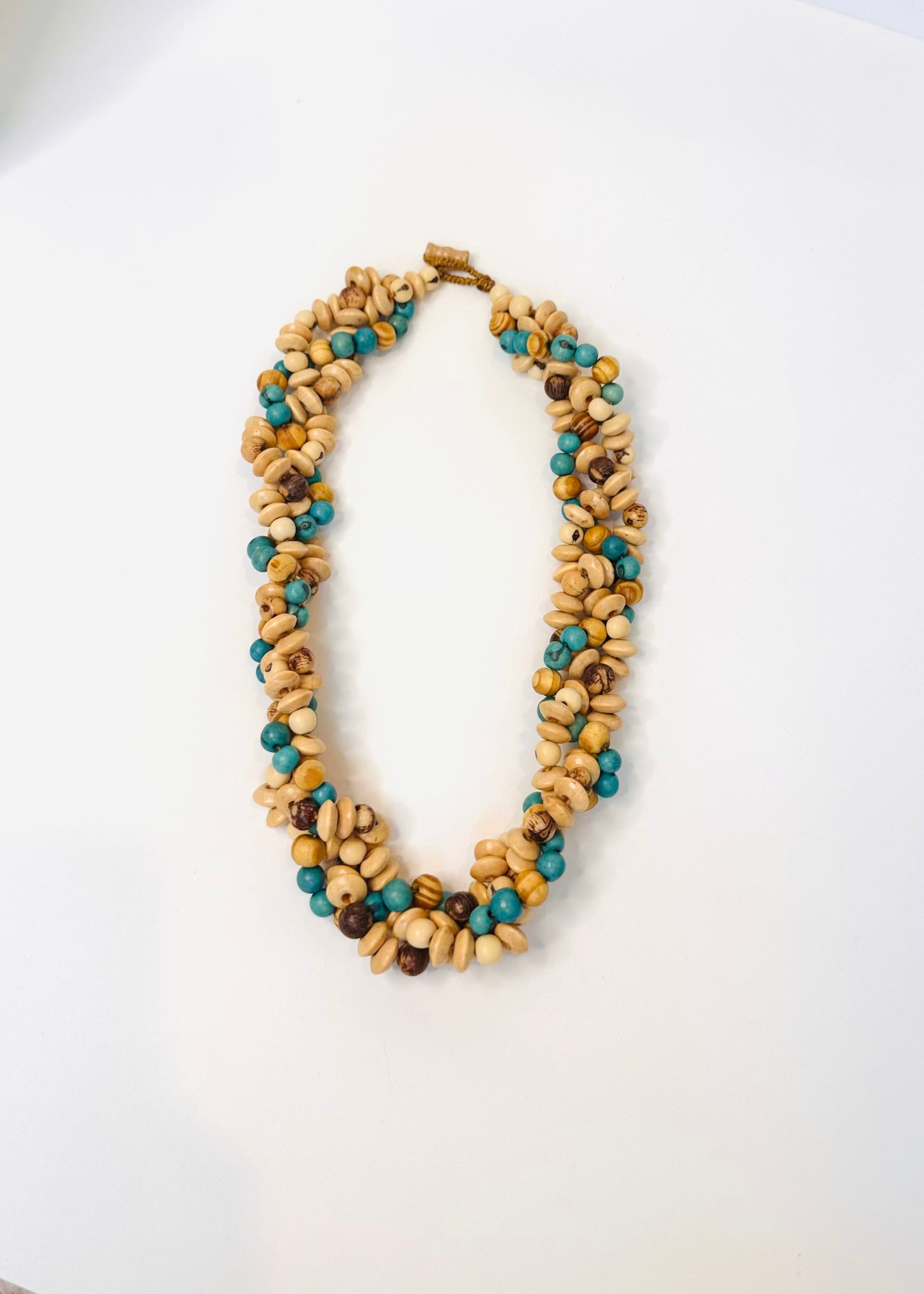 Reclaimed Wood & Acai Seeds Necklace |Sustainable Amazonian Jewelry1