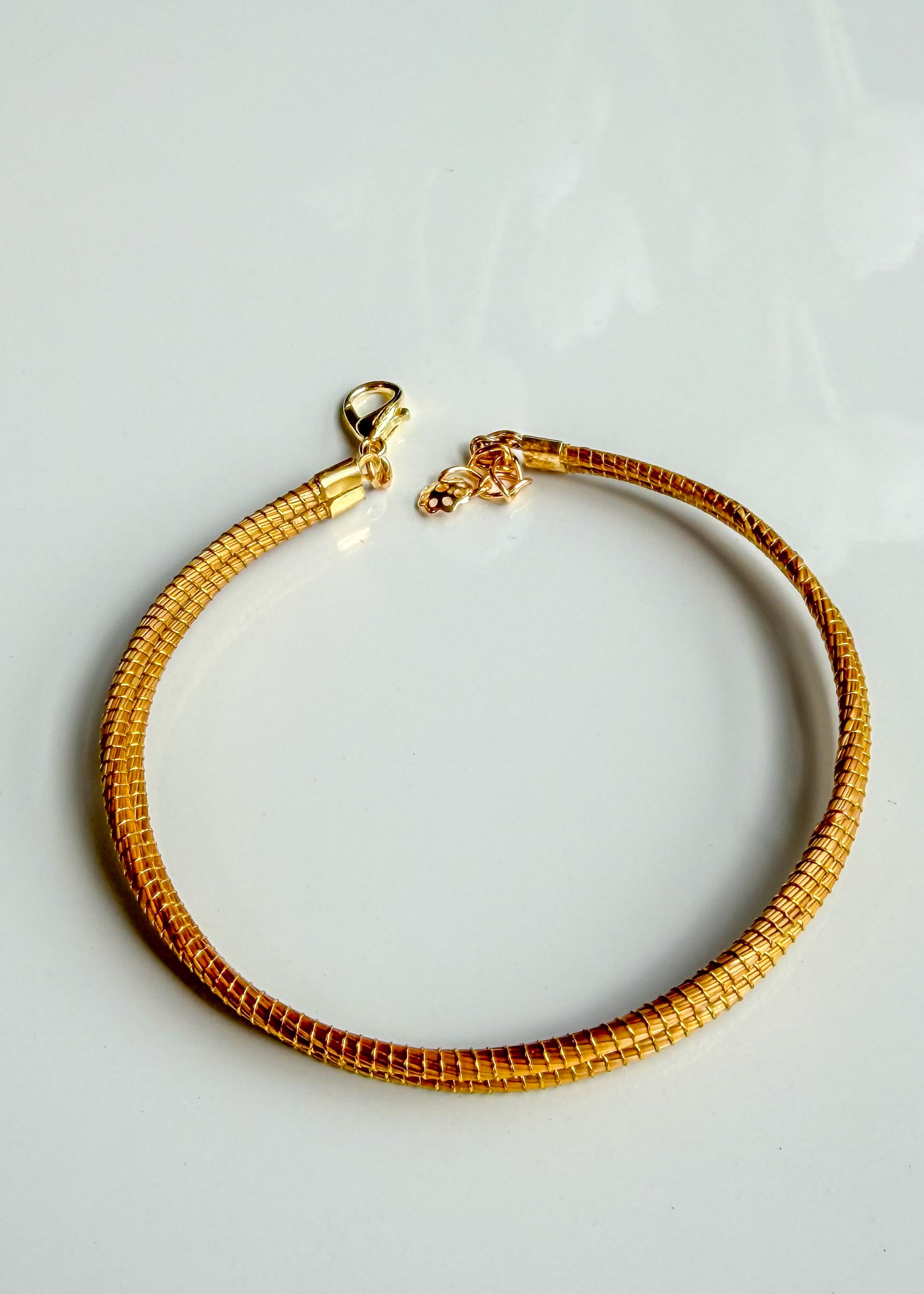 
Classic Golden Grass bracelet handcrafted from Brazilian Capim Dourado