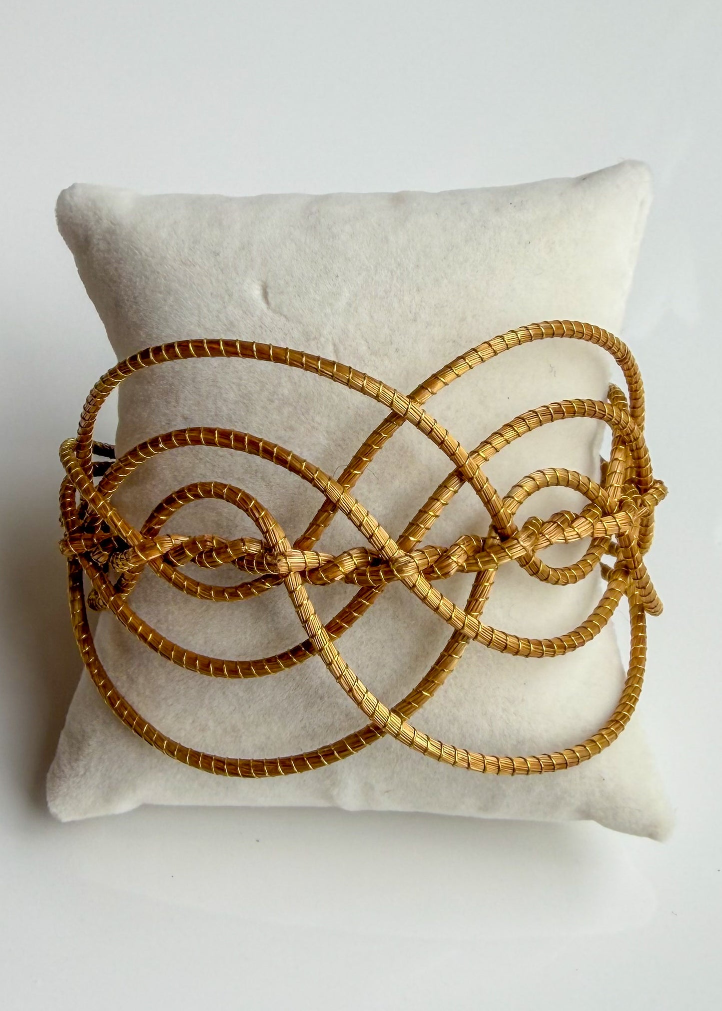 Golden Loop Capim Dourado statement cuff from Brazil