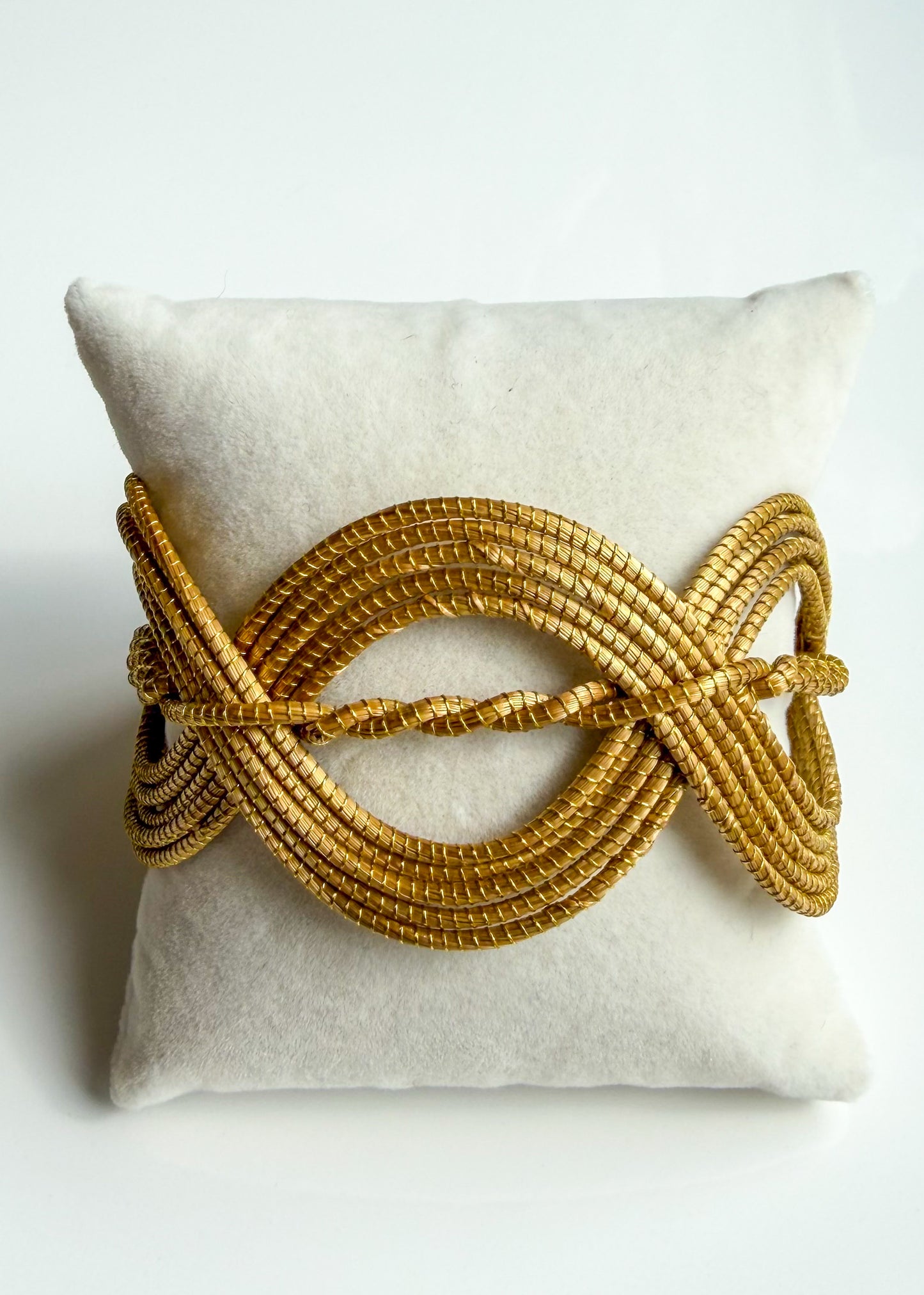 Golden Waves Capim Dourado woven bracelet from Brazil